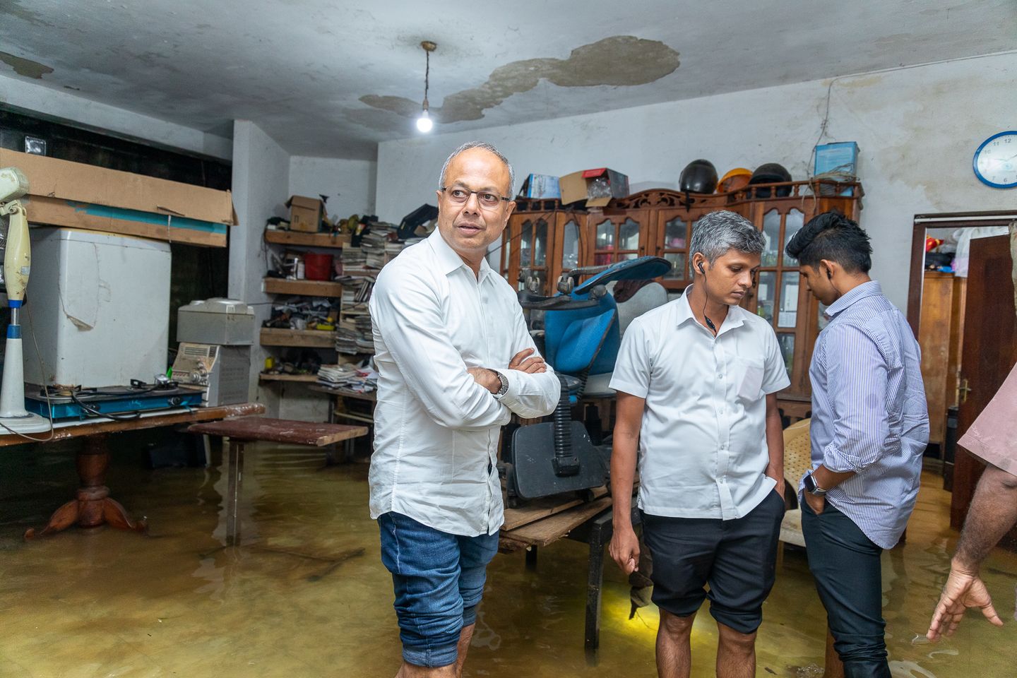 Sagala Ratnayaka visited flood affected areas to assess what relief and assistance