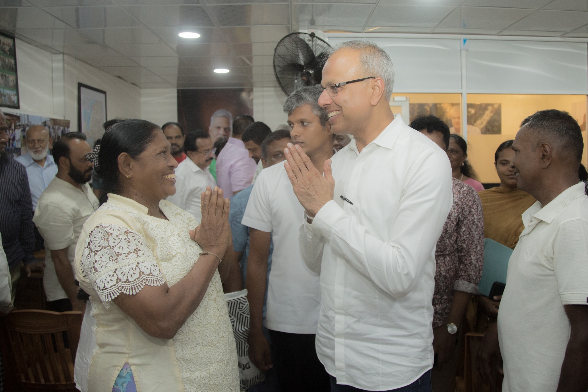 Sagala Ratnayaka attended a meeting at the office of Mr. Kithsiri Rajapaksha