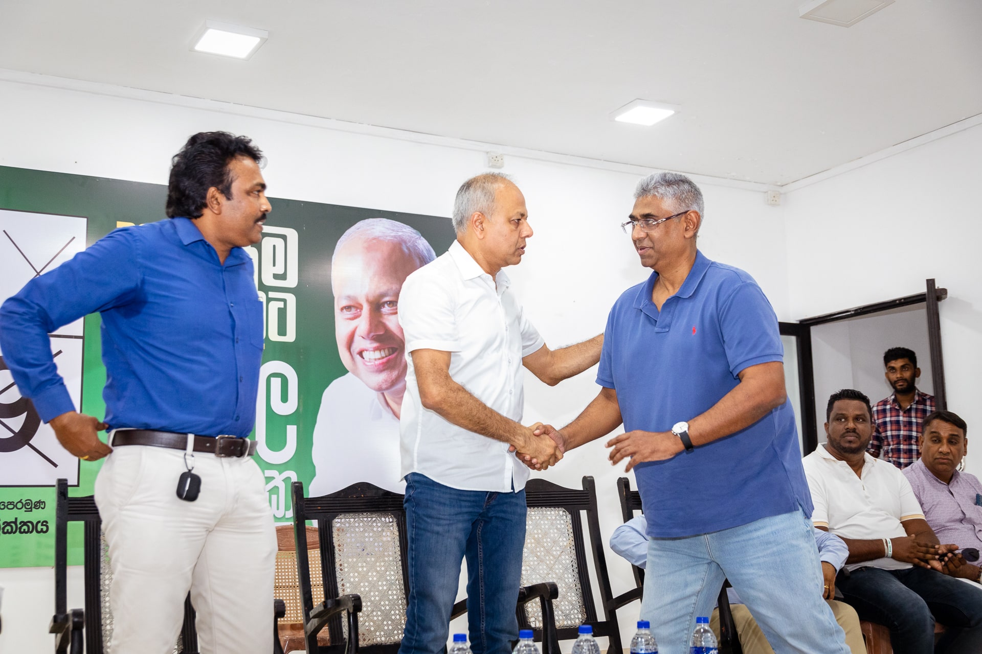 Full support of former Minister Faiszer Musthapha and Mayor Janaka Ranawaka